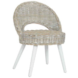 Vidaxl fauteuil kubu rattan wit