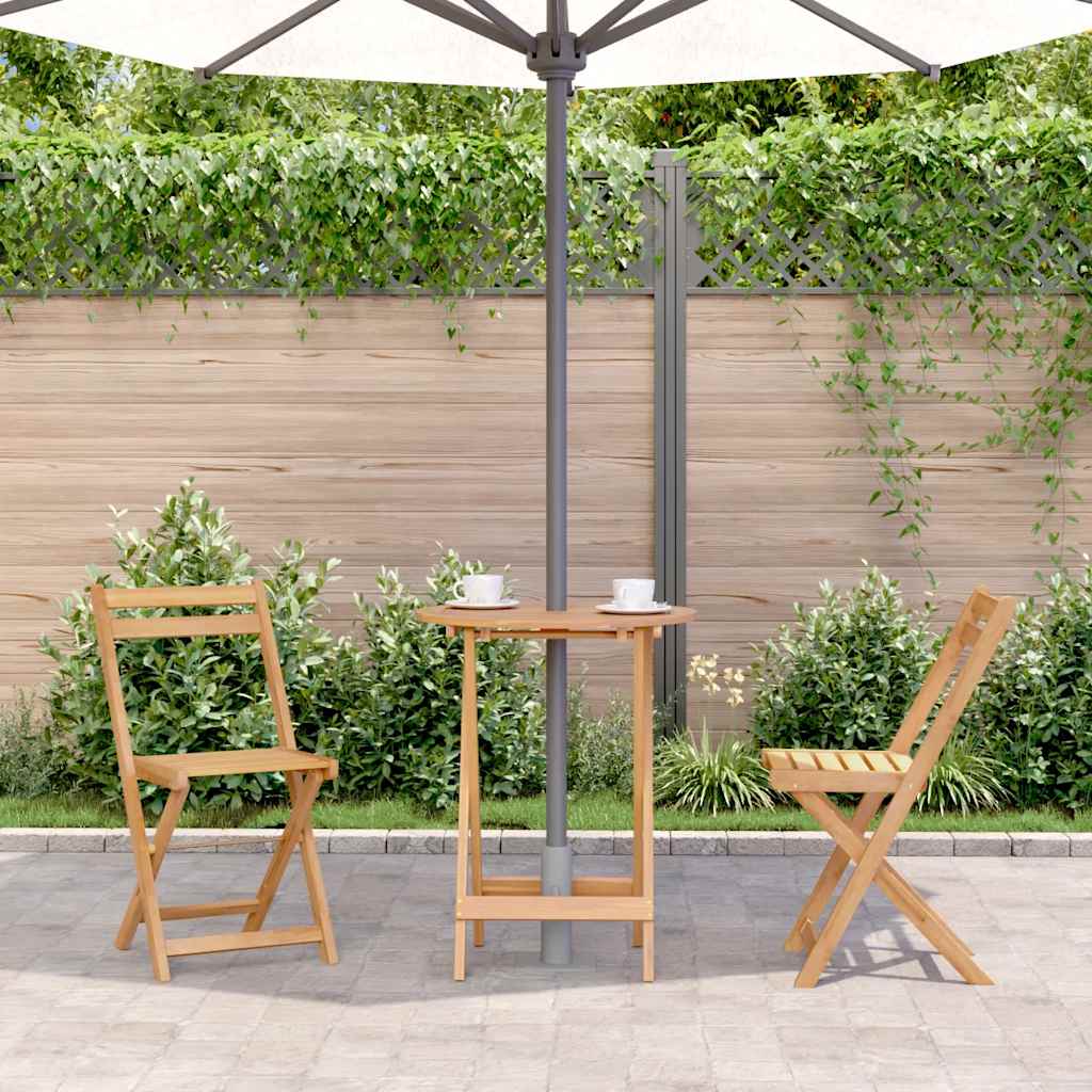 Vidaxl tuintafel inklapbaar 60x75 cm massief acaciahout