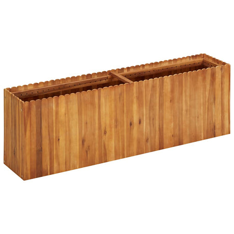 Vidaxx erhöhter Pflanzkasten 150x30x50 cm aus massivem Akazienholz