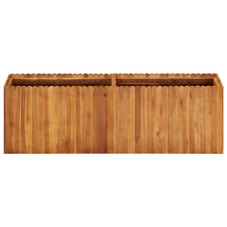 Vidaxx erhöhter Pflanzkasten 150x30x50 cm aus massivem Akazienholz