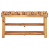 VIDAXL -Schuhregal 90x32x46 cm Festes Akazieholz