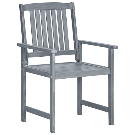 Vidaxl tuinstoelen 2 st massief acaciahout grijs