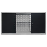 Vidaxl -Werkzeugschrank für das Wandmetallgrau und Schwarz