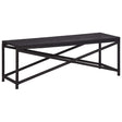 Vidaxl tuinbank 120 cm poly rattan zwart
