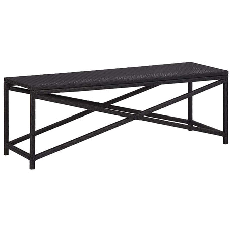 Vidaxl tuinbank 120 cm poly rattan zwart