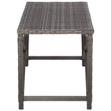Vidaxl tuinbank 120 cm poly rattan grijs