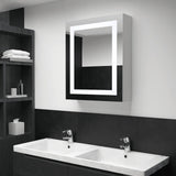 Vidaxl badkamerkast met spiegel en led 50x13x70 cm