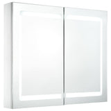 Vidaxl badkamerkast met spiegel en led 80x12,2x68 cm
