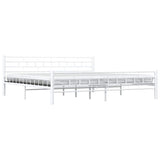 Vidaxl bedframe metaal wit 200x200 cm