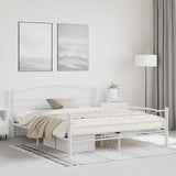 Vidaxl bedframe metaal wit 160x200 cm