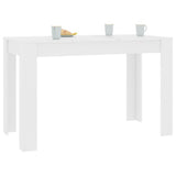 Vidaxl eettafel 120x60x76 cm bewerkt hout wit