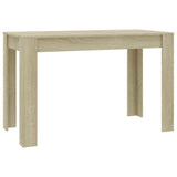 Vidaxl eettafel 120x60x76 cm bewerkt hout sonoma eikenkleurig