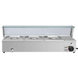 Vidaxl chafing dishes zilver roestvrij staal
