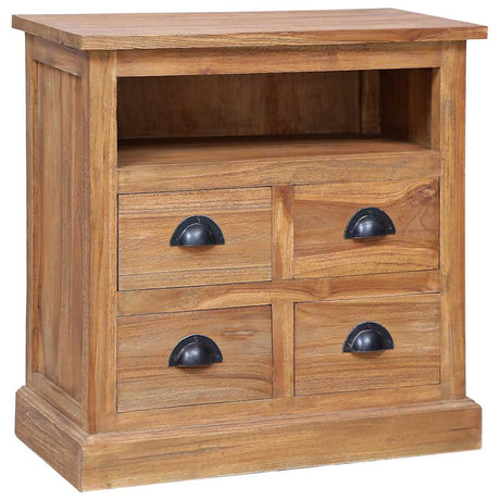 Vidaxl bijzetkast 60x30x60 cm massief teakhout