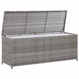 Vidaxl tuinbox 150x50x60 cm poly rattan grijs