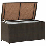 Vidaxl tuinbox 100x50x50 cm poly rattan bruin