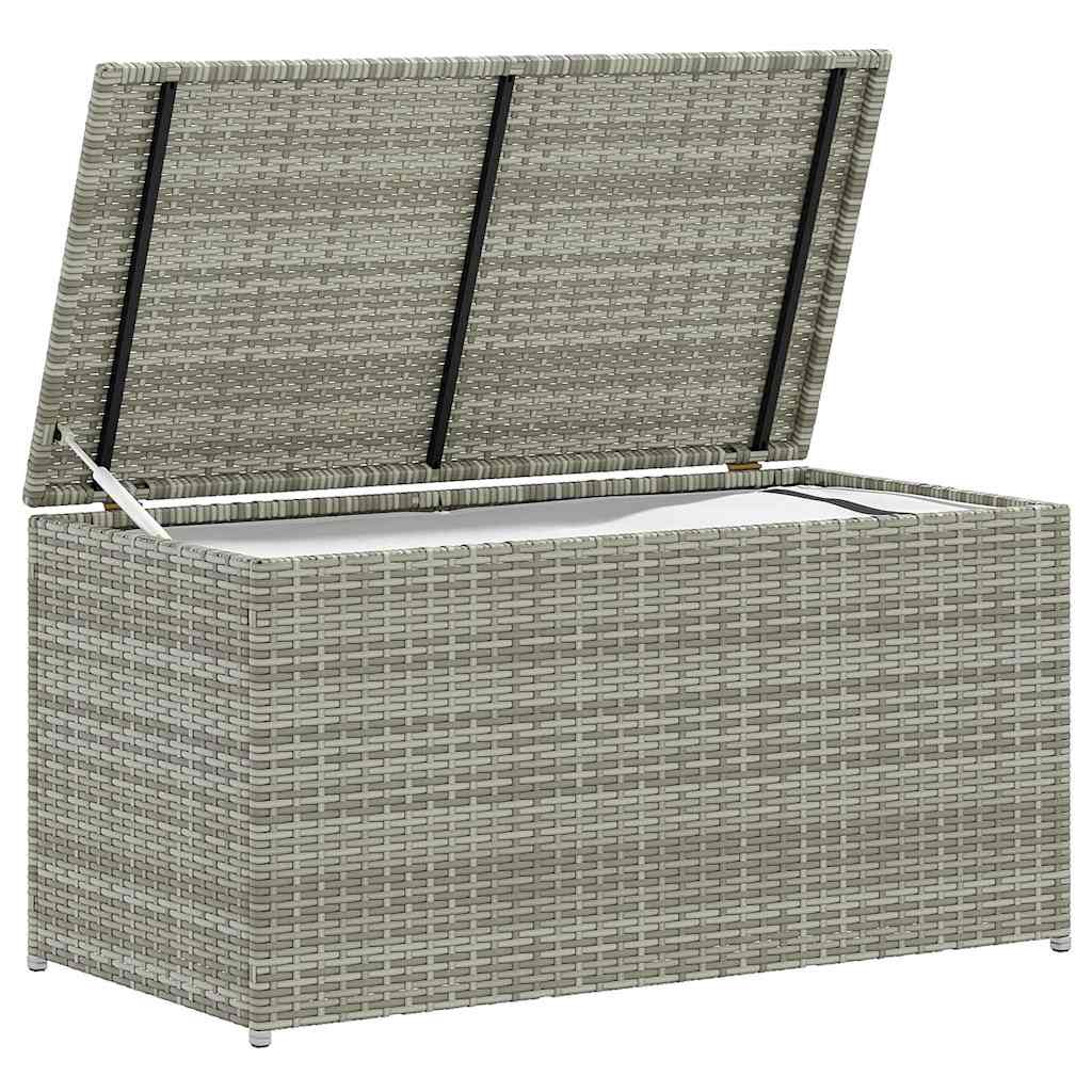 Vidaxl tuinbox 100x50x50 cm poly rattan grijs