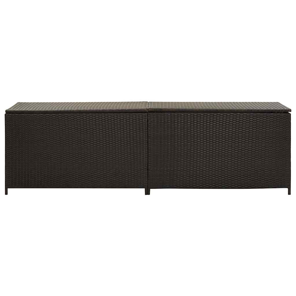 Vidaxl tuinbox 200x50x60 cm poly rattan bruin