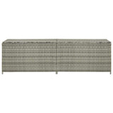 Vidaxl tuinbox 200x50x60 cm poly rattan grijs