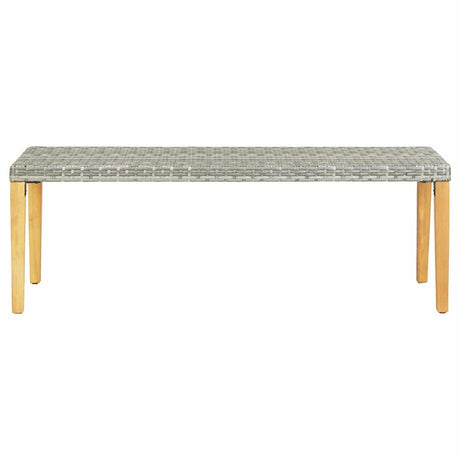 Vidaxl tuinbank 80 cm poly rattan grijs