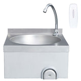 VIDAXL -Waschbecken mit Tap- und Seifspender Edelstahl