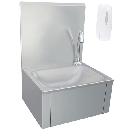 VIDAXL -Waschbecken mit Tap- und Seifspender Edelstahl