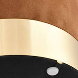 Vidaxl kruk fluweel 28 x 36 cm bruin en goudkleurig