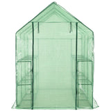 Vidaxl Walk -in Gewächshaus mit 12 Regalen 143x214x196 cm Stahl