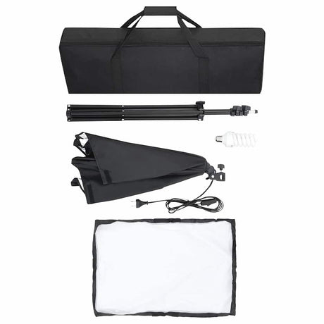 Vidaxl Professionelle Studiollampen 2 ST 40x60 cm Stahlschwarz