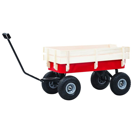 Vidaxl tuinwagen 150 kg rood