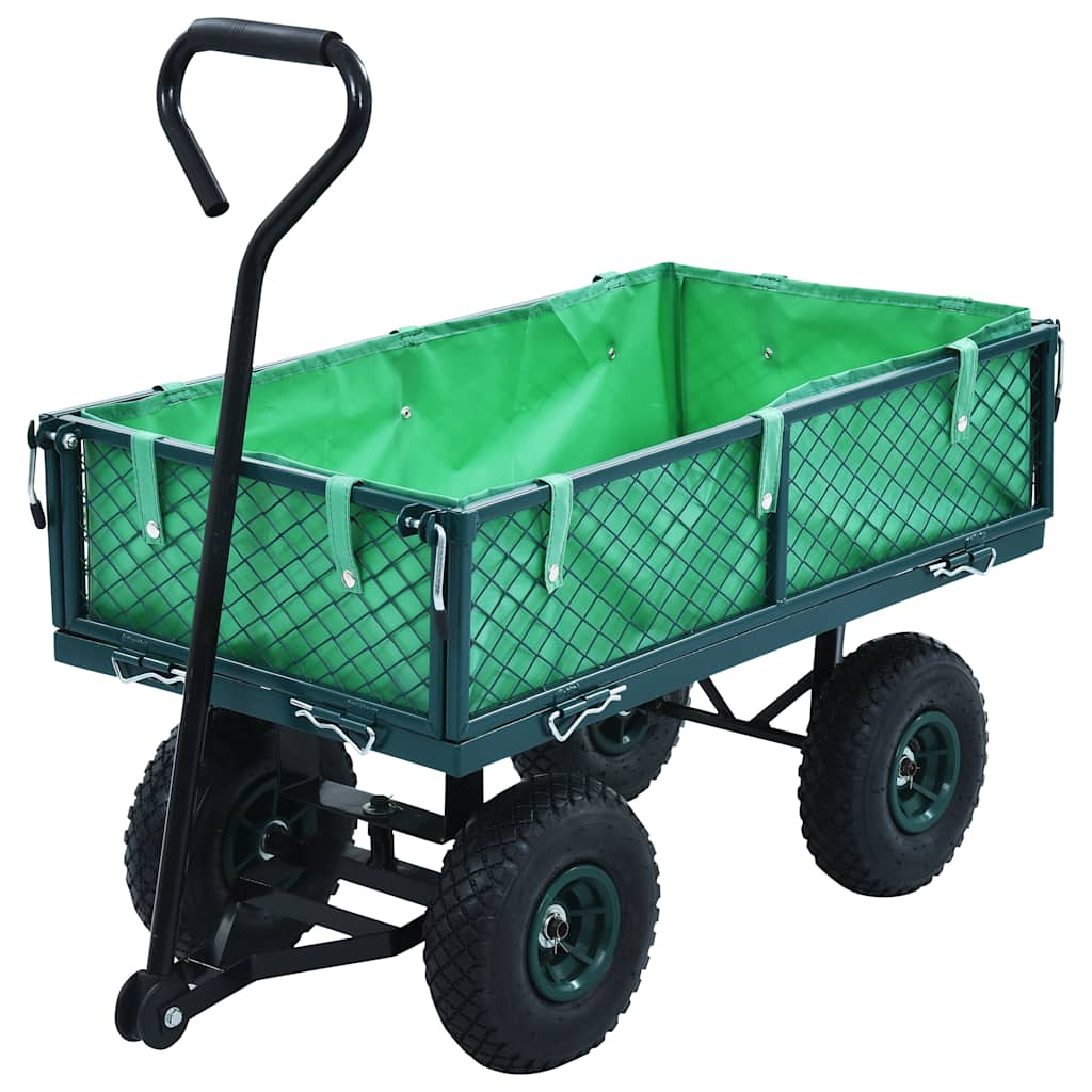 Vidaxl tuinwagen 250 kg groen