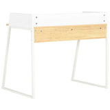 Vidaxl bureau 90x60x88 cm wit en eikenkleurig