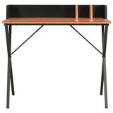 Vidaxl bureau 80x50x84 cm zwart en bruin