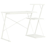 Vidaxl bureau met schap 116x50x93 cm wit