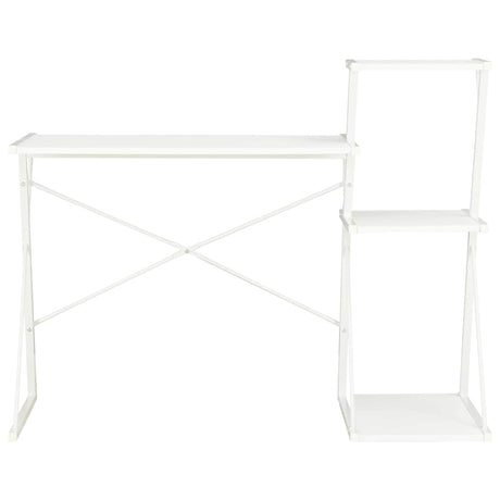 Vidaxl bureau met schap 116x50x93 cm wit