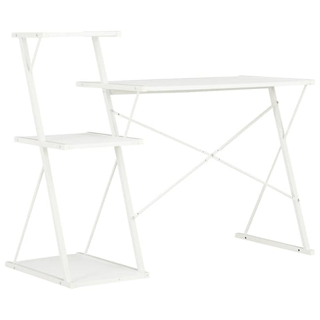 Vidaxl bureau met schap 116x50x93 cm wit