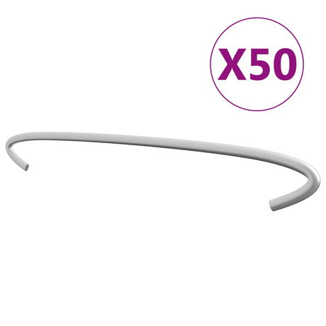 Vidaxl Gabionenhaken 50 Stück 30 cm verzinkter Stahl