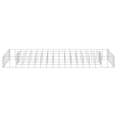 Vidaxl Gabion -Pflanzer vermehrte 90 x 30 x 10 cm verzinkter Stahl