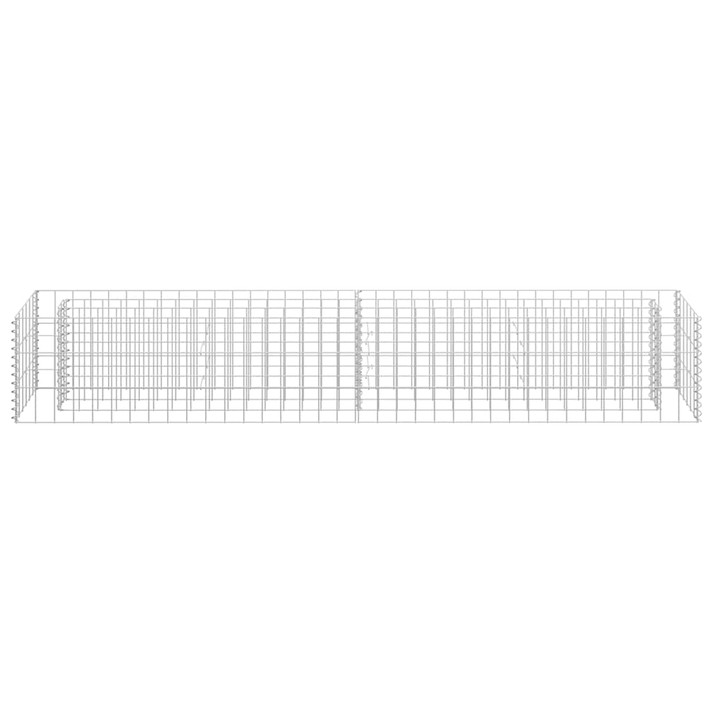 Vidaxl Gabion -Pflanzer erhöht 180 x 30 x 30 cm verzinkter Stahl