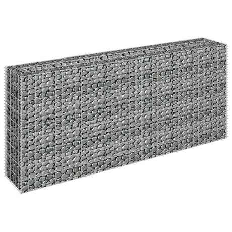 Vidaxx Gabionen-Pflanzgefäß erhöht 180x30x90 cm aus verzinktem Stahl