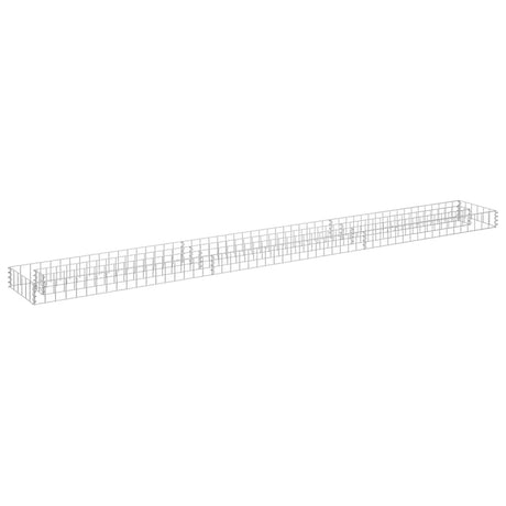 Vidaxl Gabion -Pflanzer erhöht 270 x 30 x 10 cm verzinkter Stahl
