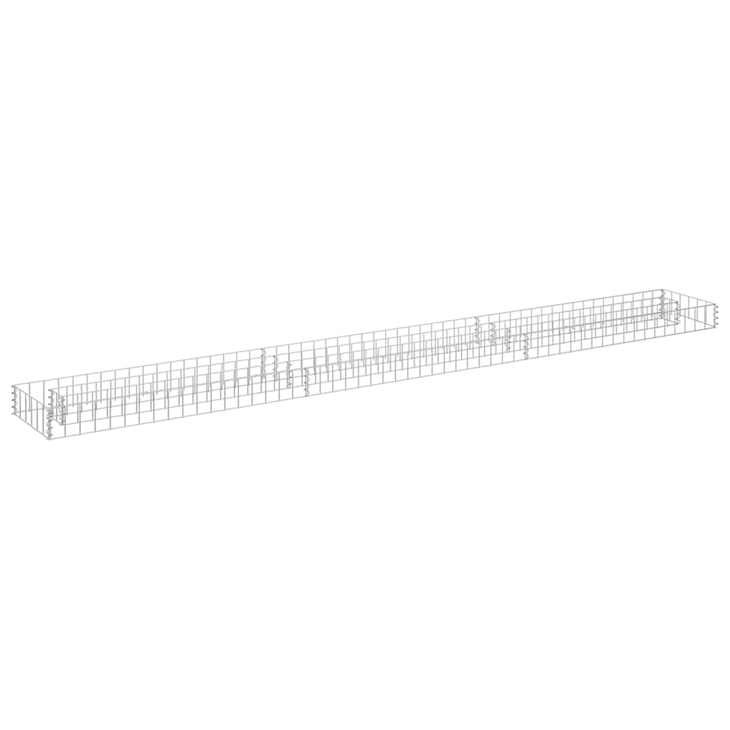 Vidaxl Gabion -Pflanzer erhöht 270 x 30 x 10 cm verzinkter Stahl