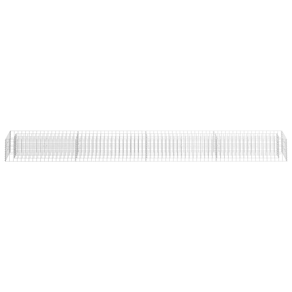 Vidaxl Gabion -Pflanzer vermehrte 360x30x30 cm verzinkter Stahl