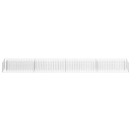 Vidaxl Gabion -Pflanzer vermehrte 360x30x30 cm verzinkter Stahl