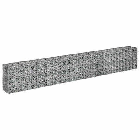 Vidaxl Gabion -Pflanzer vermehrte 360x30x60 cm verzinkter Stahl