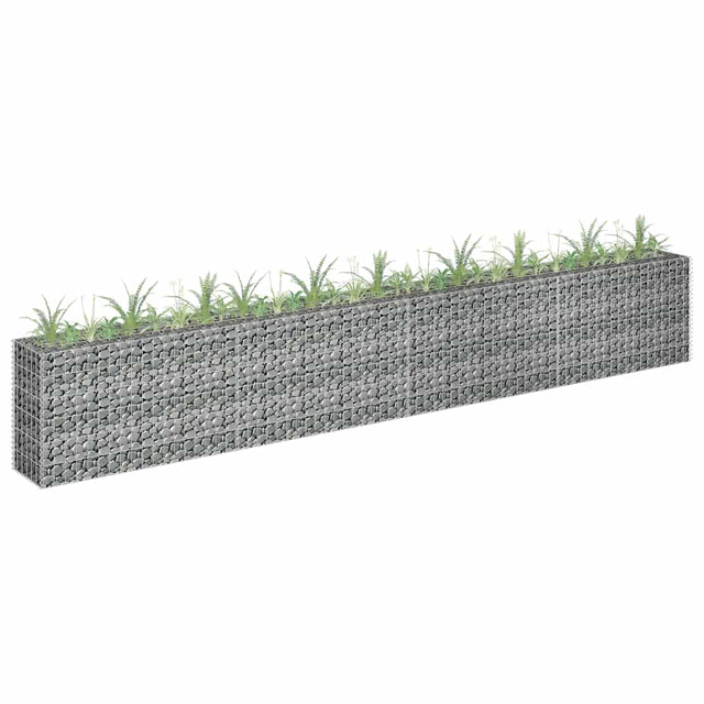 Vidaxl Gabion -Pflanzer vermehrte 360x30x60 cm verzinkter Stahl