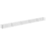 Vidaxl Gabion Planungsbox 450x30x30 cm verzinkter Stahl erhöht