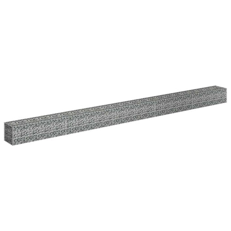 Vidaxl Gabion Planungsbox 450x30x30 cm verzinkter Stahl erhöht