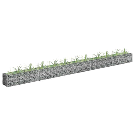 Vidaxl Gabion Planungsbox 450x30x30 cm verzinkter Stahl erhöht