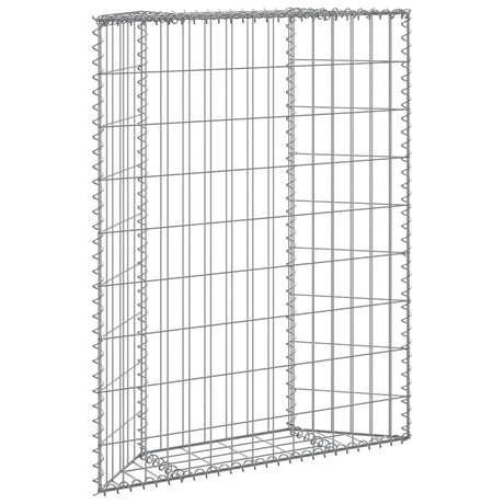 Vidaxl Gabion Planning Bucks Trapez 80x20x100 cm verzinkter Stahl